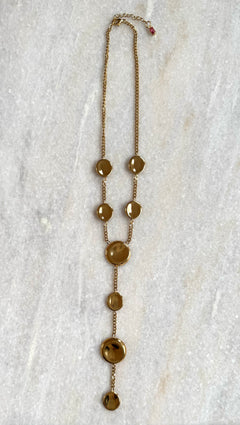 Lange gouden roestvrijstalen ketting  Stainless Steel ketting kopen | BY BLOOM