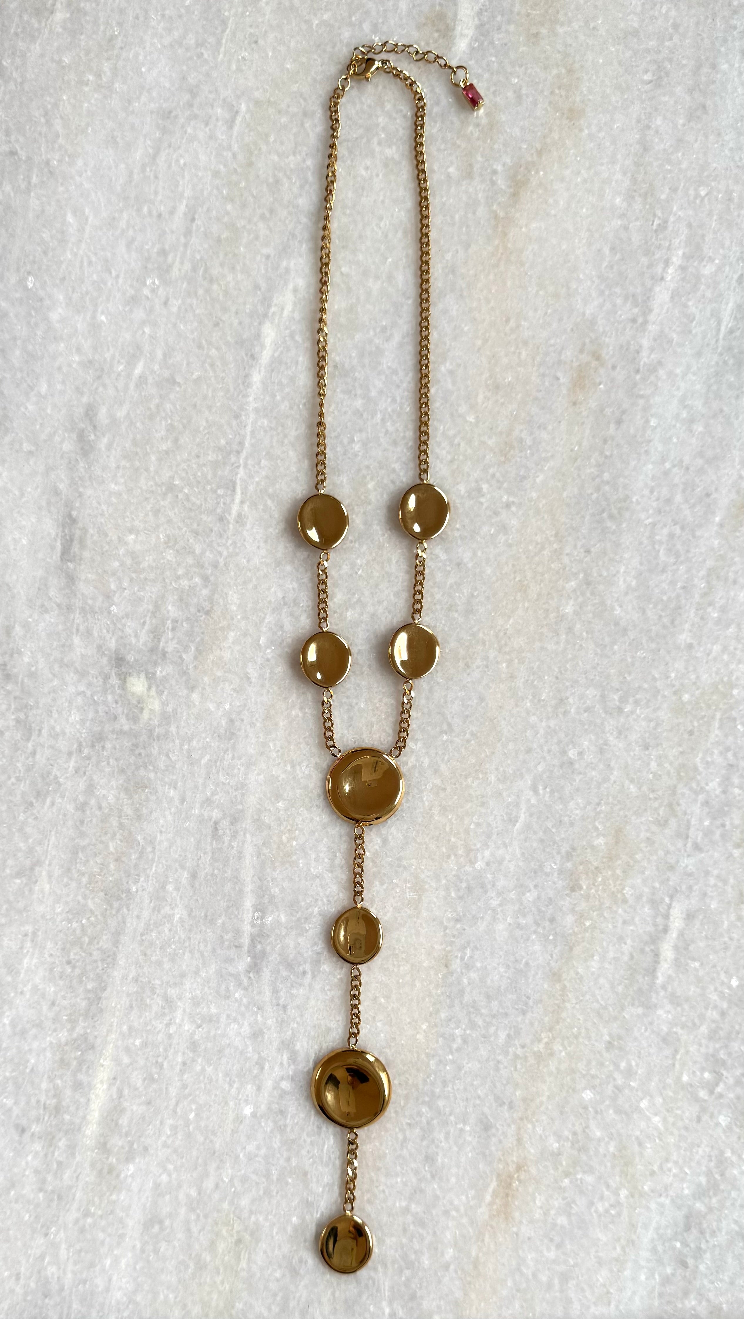 Lange gouden roestvrijstalen ketting  Stainless Steel ketting kopen | BY BLOOM