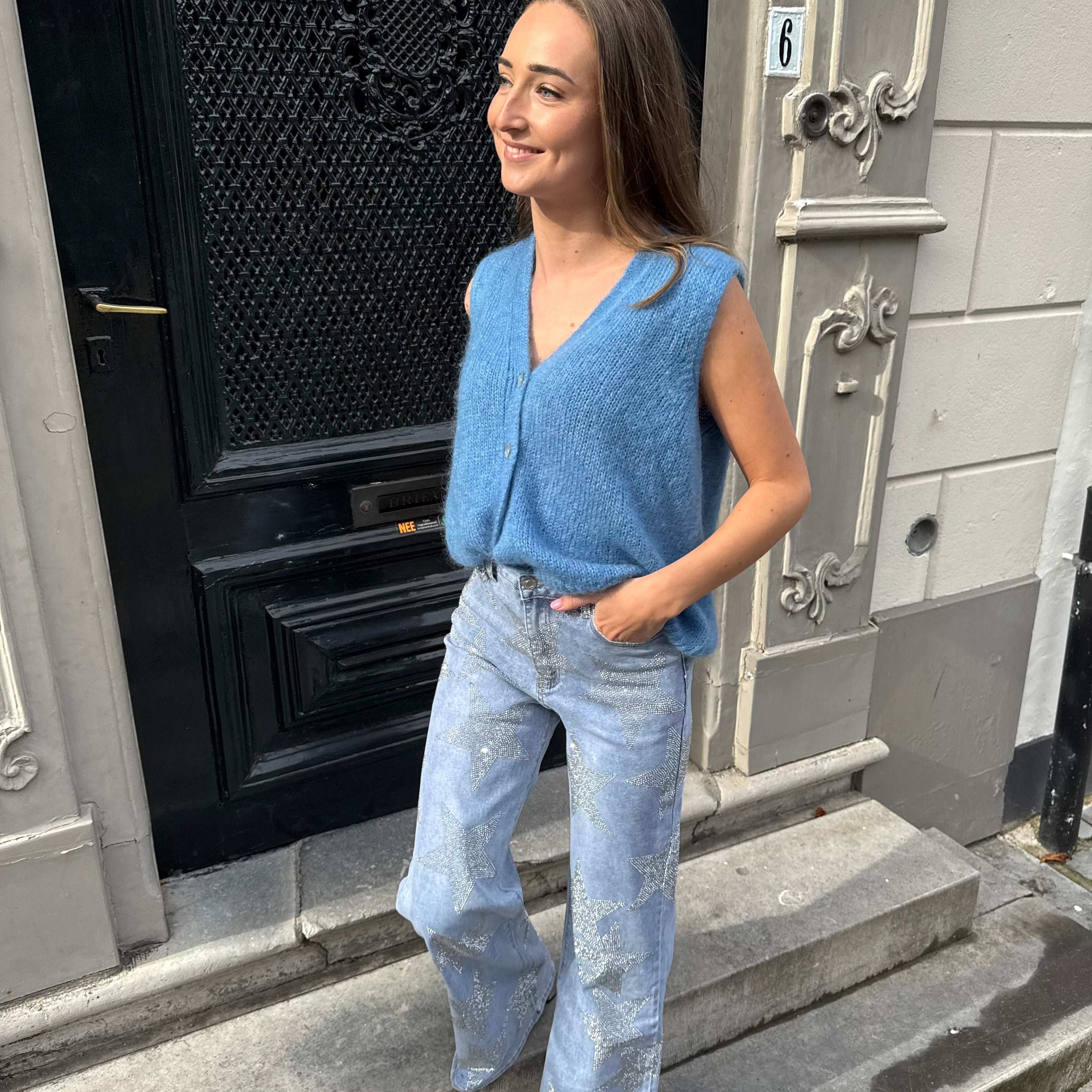Bobbie gilet met Mohair | Mohair dameskleding kopen online | BY BLOOM