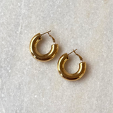 Alix Oorbellen | Gouden stainless steel oorringen | BY BLOOM