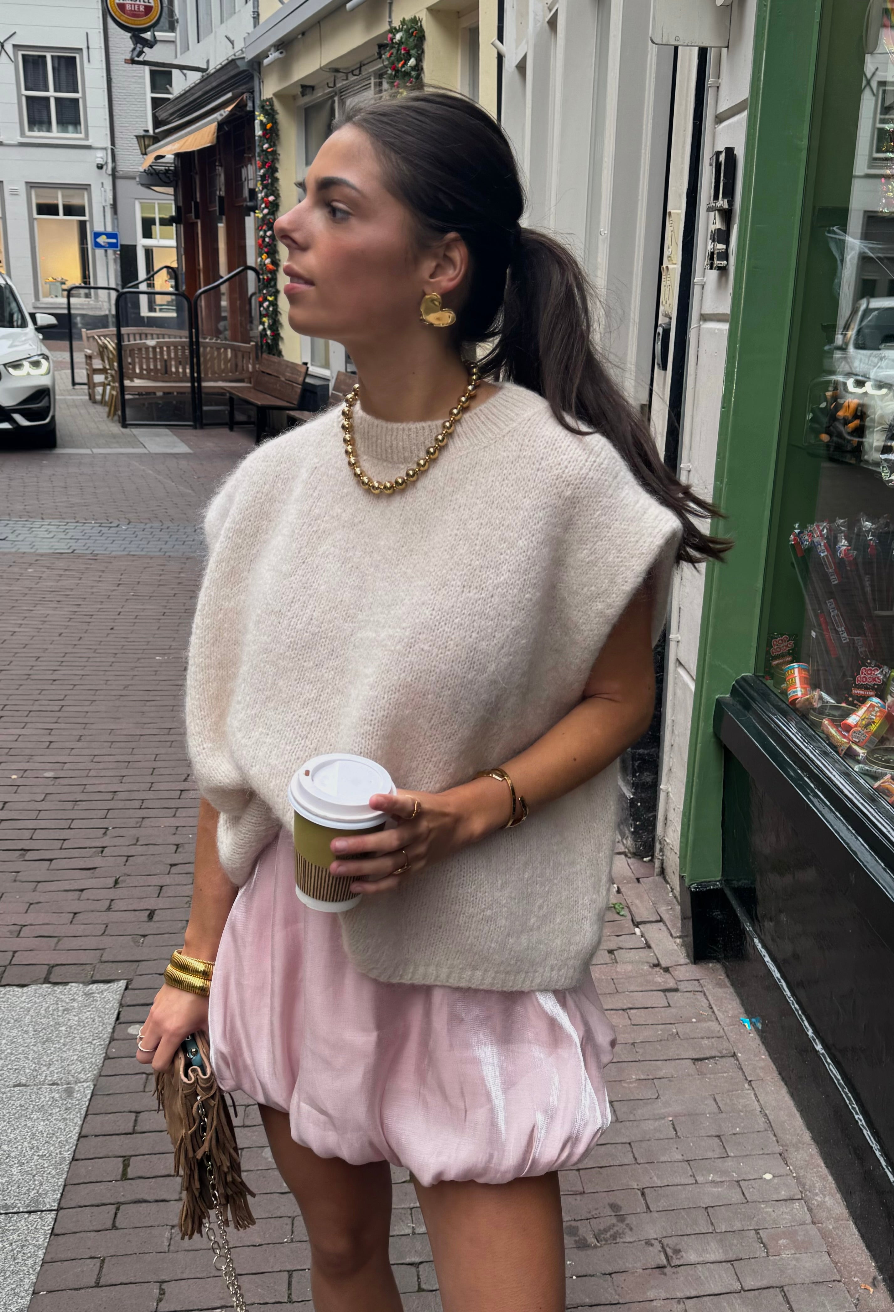 Pink balloon skirt | Roze rokje voor dames kopen | BY BLOOM kleding bestellen online