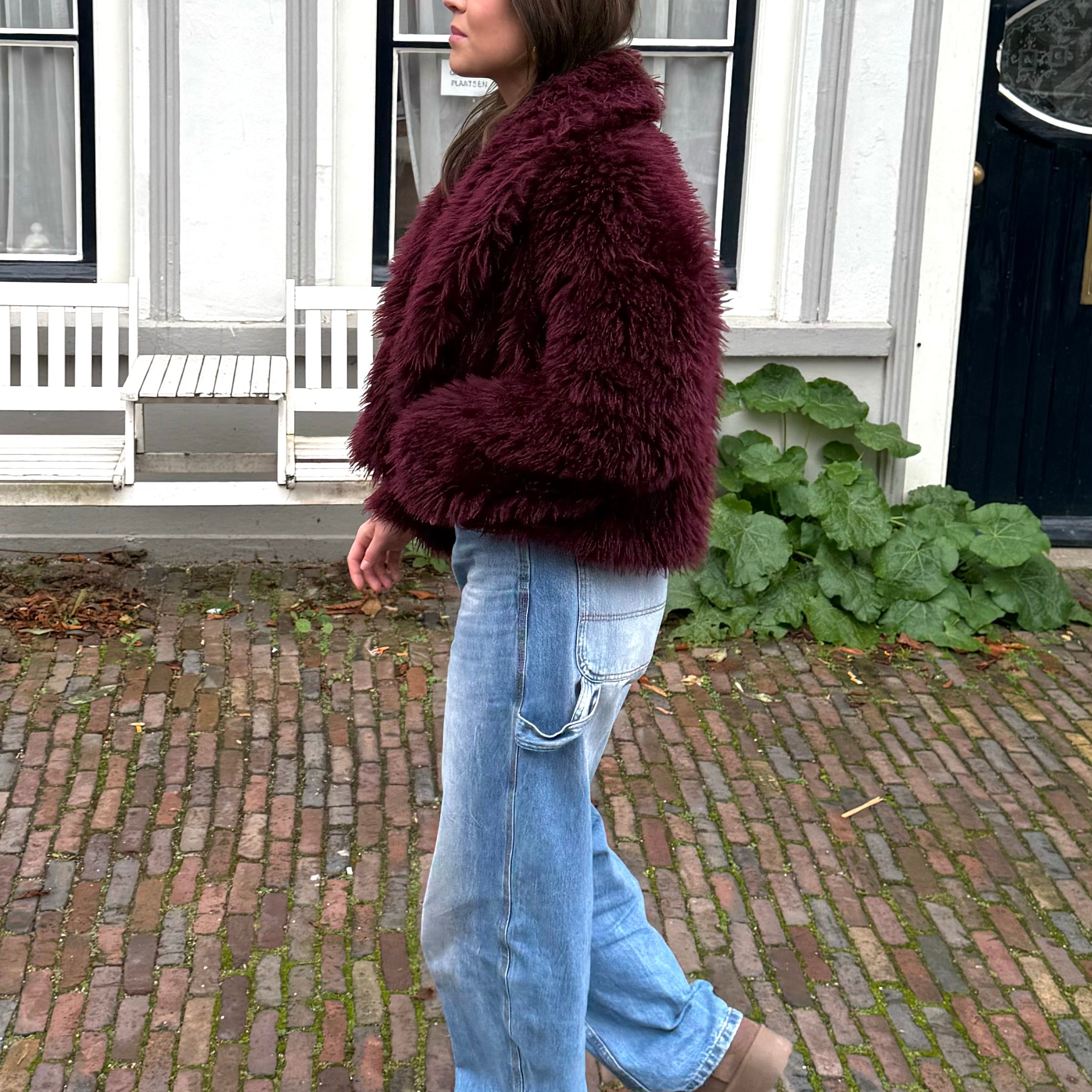 Berry Jacket | Bordeaux Jasje | BY BLOOM | Dameskleding kopen online