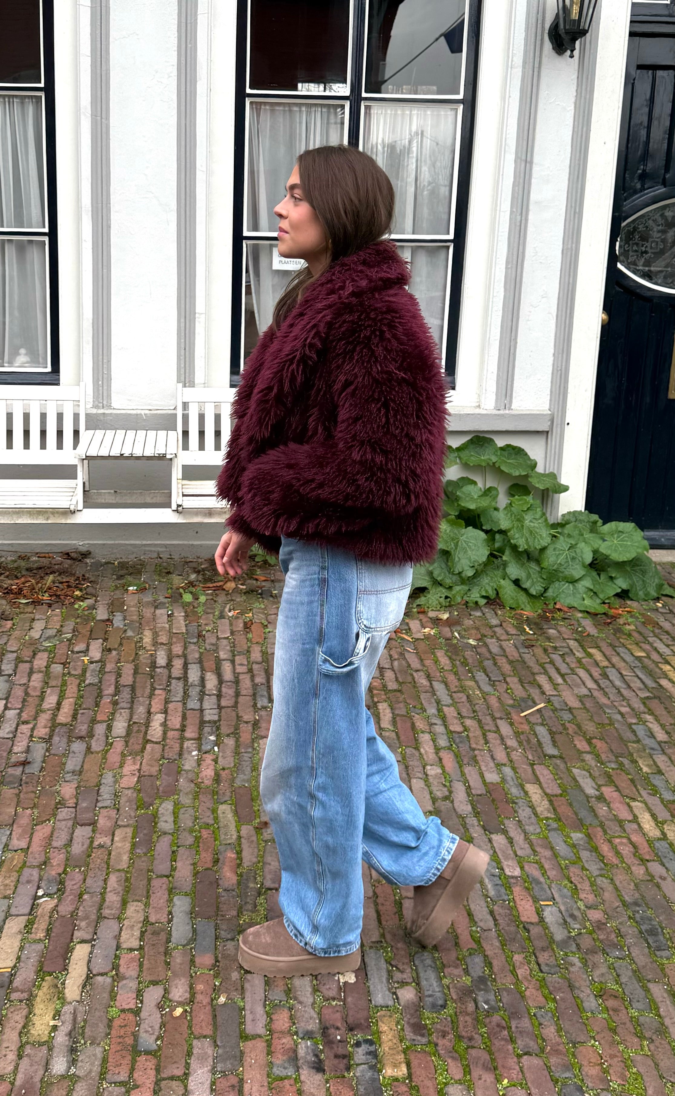 Berry Jacket | Bordeaux Jasje | BY BLOOM | Dameskleding kopen online