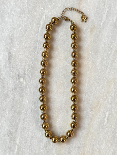 Gouden bollen ketting | Stainless Steel Ketting | BY BLOOM