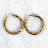 Gouden hoop oorbellen | Stainless Steel oorringen