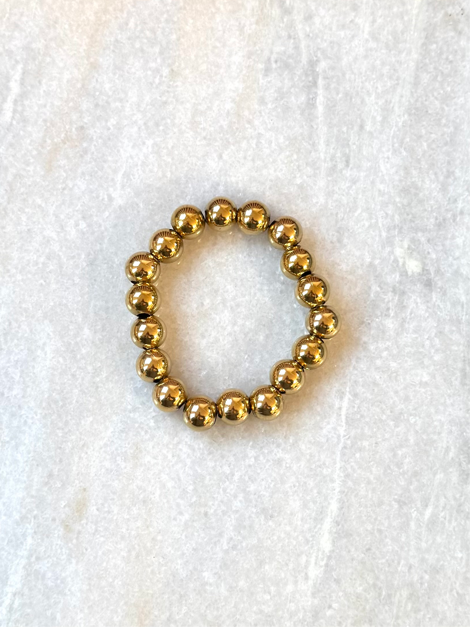 Gouden armband met bollen | Stainless Steel bollen armband